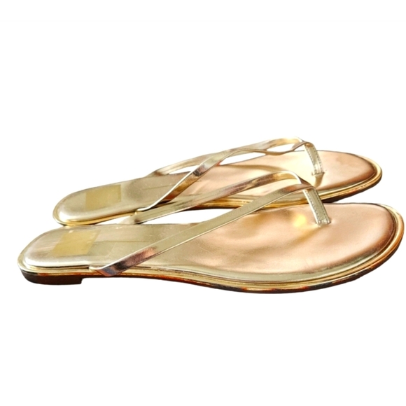 Dolce Vita Gold Women's Thong Sandals - Picture 1 of 3